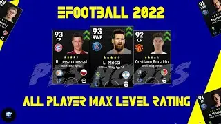 efootball 2022 All player Rating | Upgrade and downgrade | pes 2021 | PES NOOBS