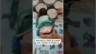 Our GSC's 4 days old baby girl trying to crawl😍| Garbh Sanskar Challenge | Dr. Vishnu Mane