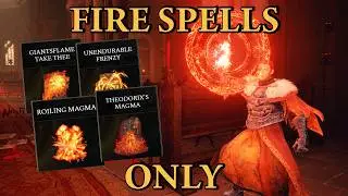 ELDEN RING | Fire Spells Only - Godfrey, First Elden Lord and Hoarah Loux, Warrior