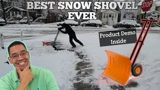I Tried a WHEELED Snow Shovel&hellip; and OMG My Back THANKED Me!(Garvee Snow Shovel)
