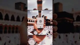 Nasreen name on card in front of makkah trending ai photo editing#shrots#trending#phtoediting#name