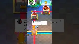 can evolution battle ram + ice golem + freeze 3 crown 👑 #clashroyale