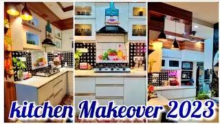 DIY-Small kitchen Makeover,Budget Friendly👍Aesthetic kitchen Decor,Decorate&Organize with Me😍