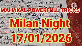 milan night 17-01-2026 Strong Open Pannl And Strong Jodi Ki Trick