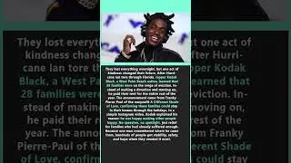 KODAK BLACK PAID RENT FOR 28 FAMILIES FACING EVICTION &mdash; AND GAVE THEM CHRISTMAS #shorts
