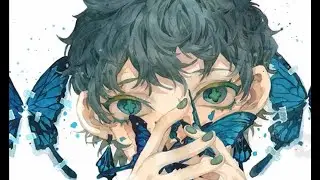 [ 犬戍 ] Watercolor Process - Qu&aacute; Tr&igrave;nh M&agrave;u Nước - Butterfly Lover