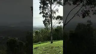 Motorcycle ride, above the clouds and lakes.