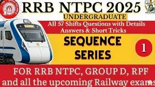Reasoning Previous year questions// Sequence of series// RRB NTPC REASONING PYQ #ntpc2026 #groupd