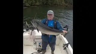 Pacific Northwest Double King Salmon Kept 19 lb but Thought it was 13 and released a 14 king