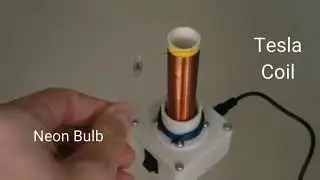 Neon bulb and Tesla Coil