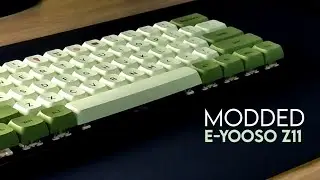 E-Yooso Z11 mod Sound Test | Holee mod and Lubed Stabilizers | Lavender Purples | Matcha XDA