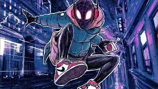 iPad Pro Procreate Speed Drawing - Miles Morales Time Lapse #Shorts
