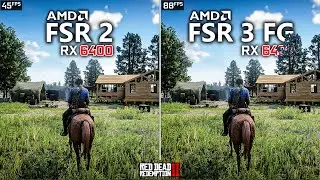RX 6400 | Red Dead Redemption 2 - AMD FSR 3 Frame Generation