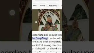 which warrior fought without head #baba deep singh ji #khalsa #subscribe