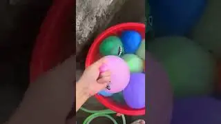 What Happens When You Drop a Balloon from a Rooftop? 🎈💥 #Shorts