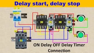 ON Delay OFF Delay Timer circuit | automatic on off timer switch circuit @Electricalgenius