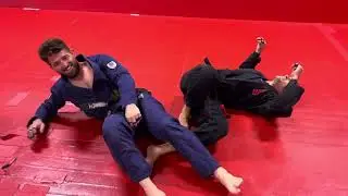 Knee bar from side saddle/honey hole position