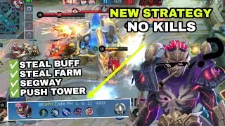 NEW STRATEGY - HANZO ROTATION FOR THE WIN! - NO KILLS - SEGWAY - STEAL BUFF AND FARM - RICH IN GOLD