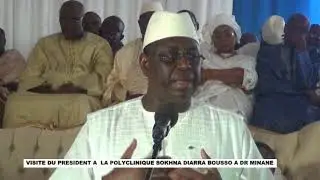 TOUBA LE PRESIDENT VISITE LA POLYCLINIQUE SOKHNA DIARRA DE DAROU MINANE