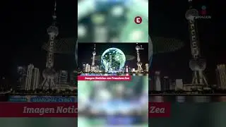Cielo iluminado por la m&aacute;s de 65 mil drones en China