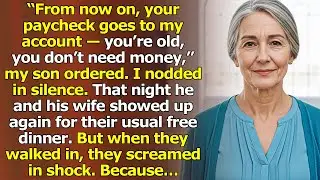 “From now on, your paycheck goes to my account!” my son ordered. What he didn’t know was…