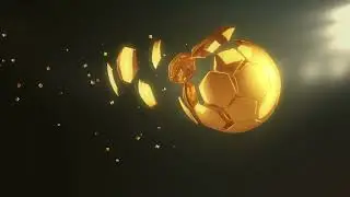 3d soccer ball animation