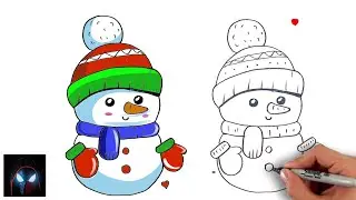 How to Draw a Snowman Easy