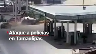 &iexcl;Es un infierno! | Captan momento en el que MATAN a elementos de la Guardia Estatal de Tamaulipas