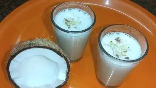 Coconut milkshake recipe/ கோவை ஸ்பெஷல் தேங்காய் பால் ரெசிபி ✨ @sugunadiary