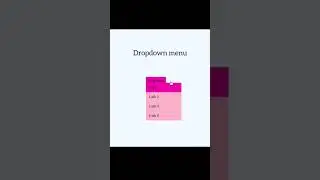 how to create a dropdown menu using html and css#html #css #frontend #webdevelopment #coding #html5