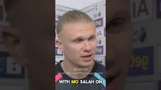 &ldquo;I want to play with Mo Salah&rdquo; - Erling Haaland Post Game Interview - Liverpool 2-0 Manchester City