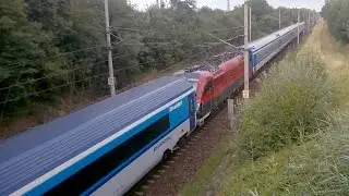 ČD Railjet 371 a IC Opava spojené soupravy během výluky 2. část