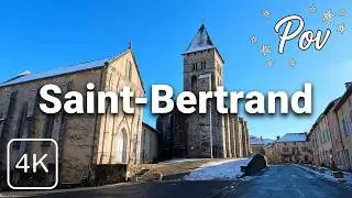 Winter Walk in Saint-Bertrand-de-Comminges ❄️ | POV Tour of a Historic Village