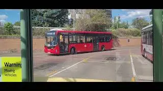 BUS ROUTE 411 PREPARING TO DEPART FROM KINGSTON UPON THAMES