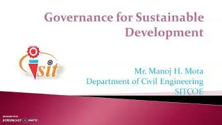 Governance for sustainable development