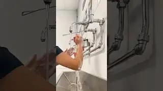 Техника хирургической обработки рук 😷🧼 #полезнознать #ветеринар #медицина #мытьерук #лайфхаки #ги...