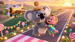 Koala Flies a Cookie Plane | Nursery Rhyme Song for Kids