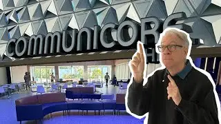 Looking at Communicore Hall in Epcot   SD 480p
