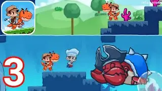 Super Meno - Jungle Platform : Gameplay Walkthrough Part 3 Level 17 - 22 Mr Crabs ( iOS, Android )