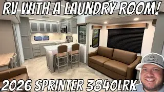 3 Slides, Laundry Room & Rear Kitchen | 2026 Sprinter 3840LRK