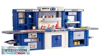 VEVOR Kids Kitchen Playset 3 in 1 Toddler Kitchen with Simulated Spray Sounds