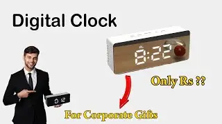 Digital Table Clock with Sharp Edges for Corporates || Corporate Gifting || Corporate Gifting Ideas!
