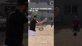 3/4 Arm Slot 2-Pitch Tunneling | #shorts
