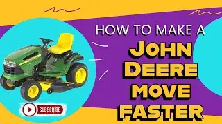 How to make your John Deere lawn tractor move faster in forward and in reverse.