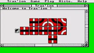 ATARI ST Traxion TRAX'ION TRAX ION English Eng En Version By Thierry Grellier PUZZLE ATARIMANIA COM