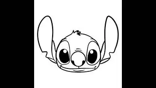 How To Draw Stitch #disney #stitch #disneyworld #disneyland #tutorial #howtodraw #easytutorial
