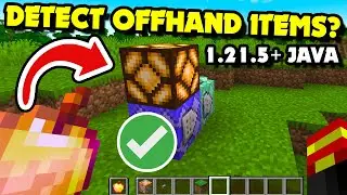 How to Detect OFFHAND ITEMS With Command Blocks in Minecraft 1.21.5+ Java?! [Very Simple]