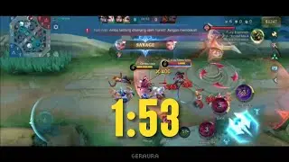 [1:53] SPEEDRUN MLBB - FASTEST SAVAGE CLASSIC MATCH