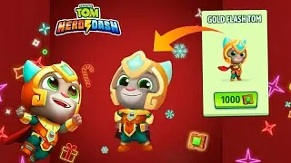 NEW GOLD FLASH TOM UNLOCKED IN TALKING TOM HERO DASH NEW JUNGLE 2020 UPDATE GAMEPLAY