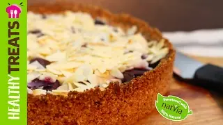 Vegan Cherry Pie - Sugar Free Dark Crunch Pie by Natvia